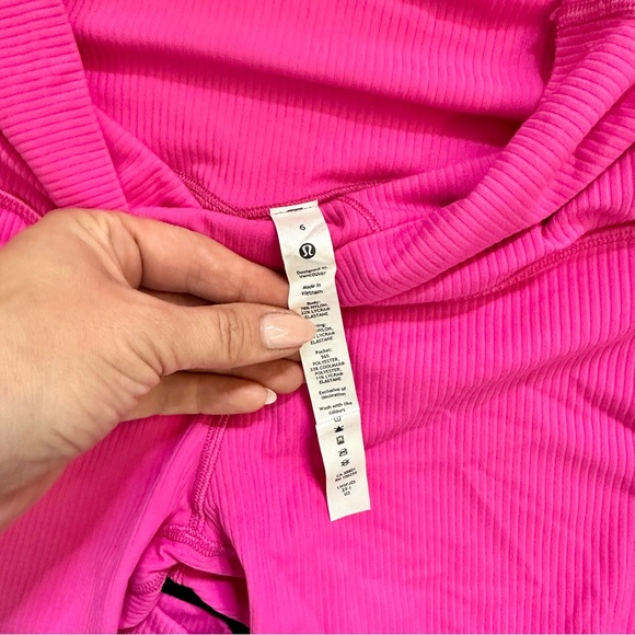 lululemon athletica ribbed align Leggings in Sonic Pink - Picture 3 of 3
